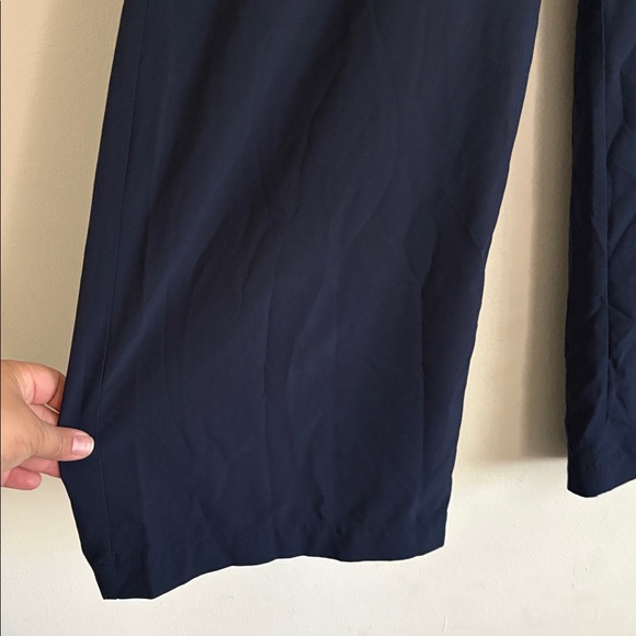 Athleta Navy Brooklyn Wide Leg Crop Pant Size 0 - Picture 5 of 11